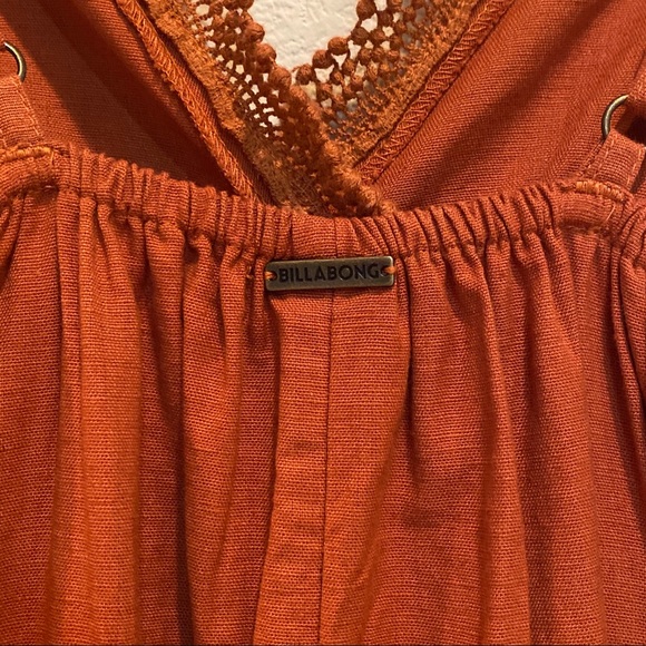 Lace and Lies Terra Cotta Crochet Lace Jumpsuit - Picture 13 of 14